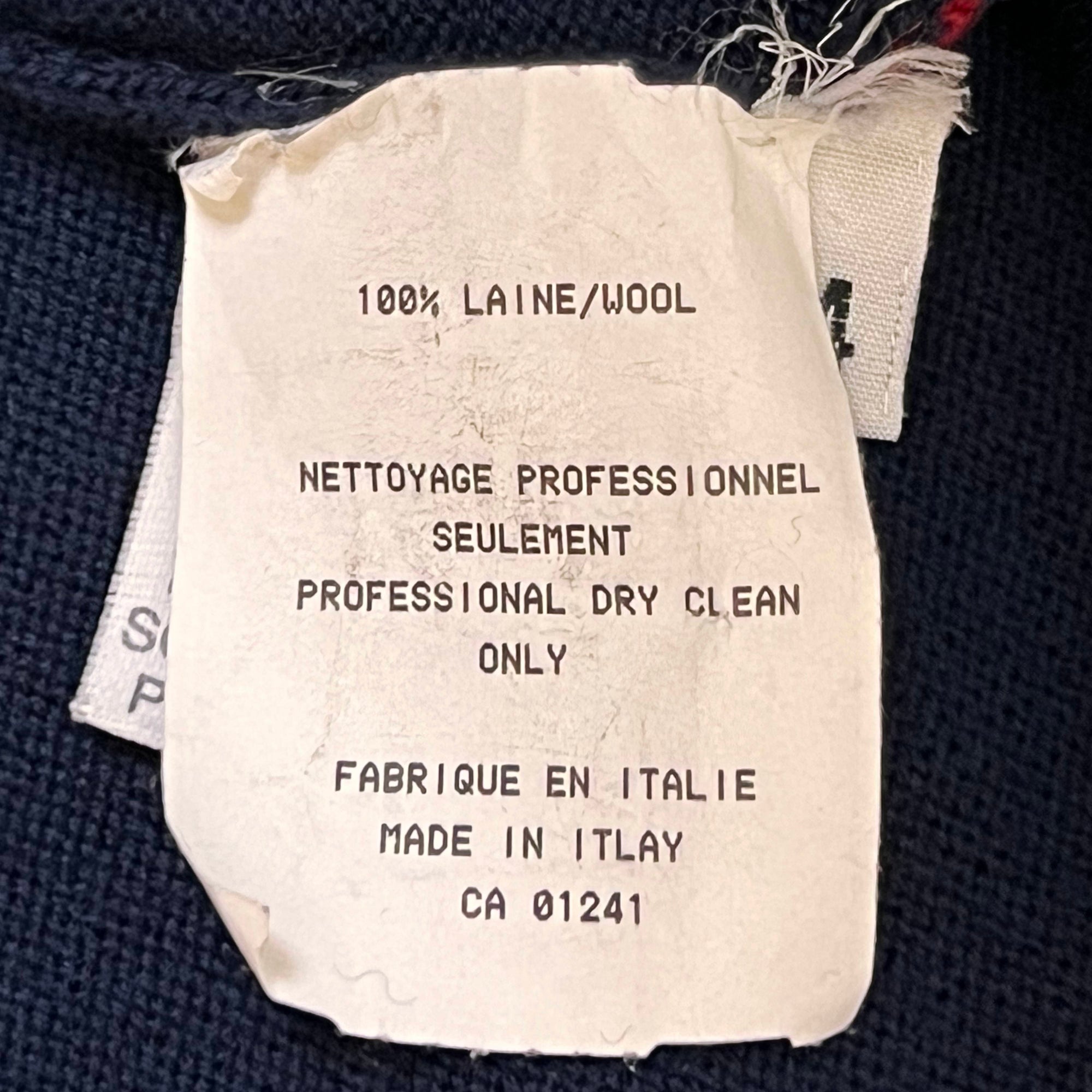 Vintage Moschino Sweater Vest Wool Pullover Italian Size 54