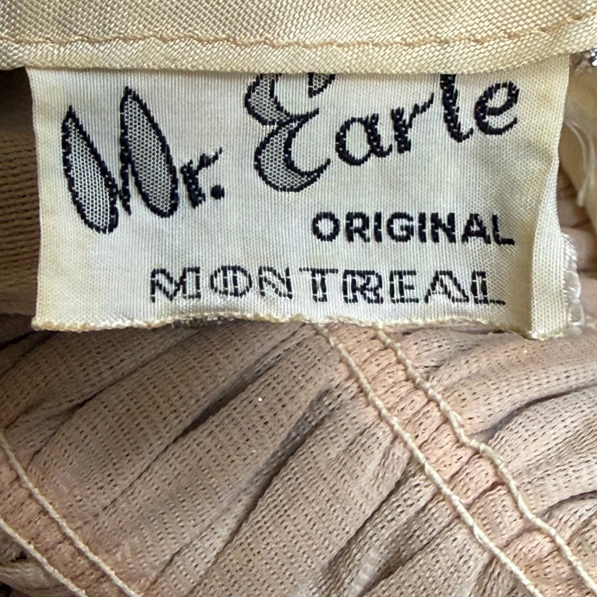 Mr. Earle Original Montreal label close-up