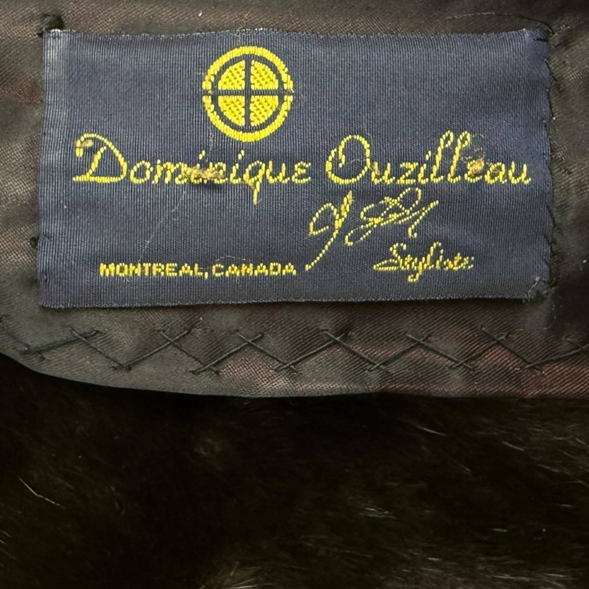 Designer Vintage Mink Coat with Red Dyed Music Notes