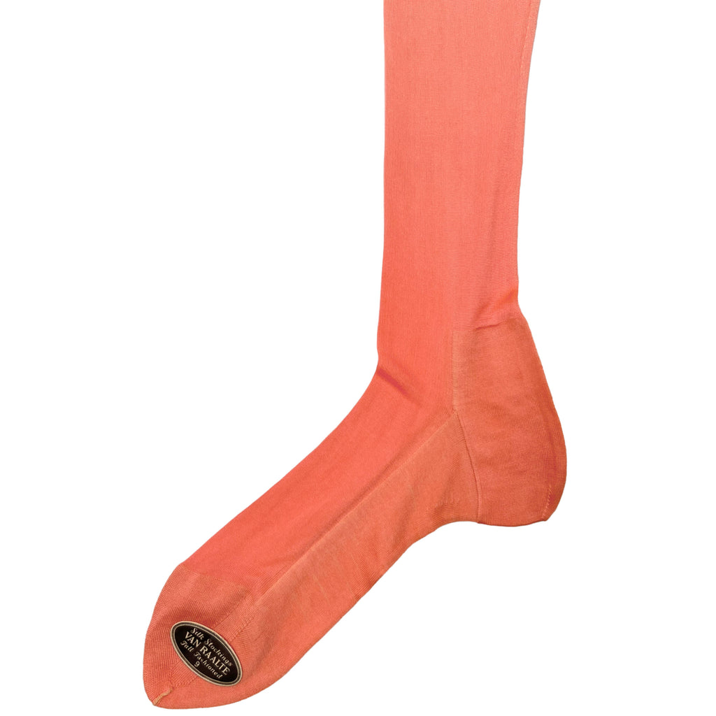 NWT 1920s Silk Stockings Ombre Peach Pink Van Raalte 9