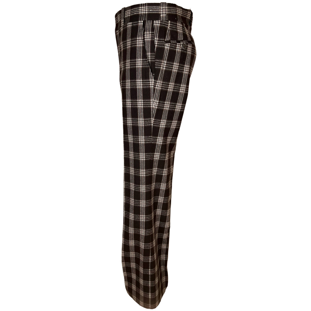 Vintage NWT 1970s Mens Pants Plaid Wool 35” Waist