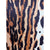 Vintage 1960s Leopard Print Dress Cheongsam Style Size M