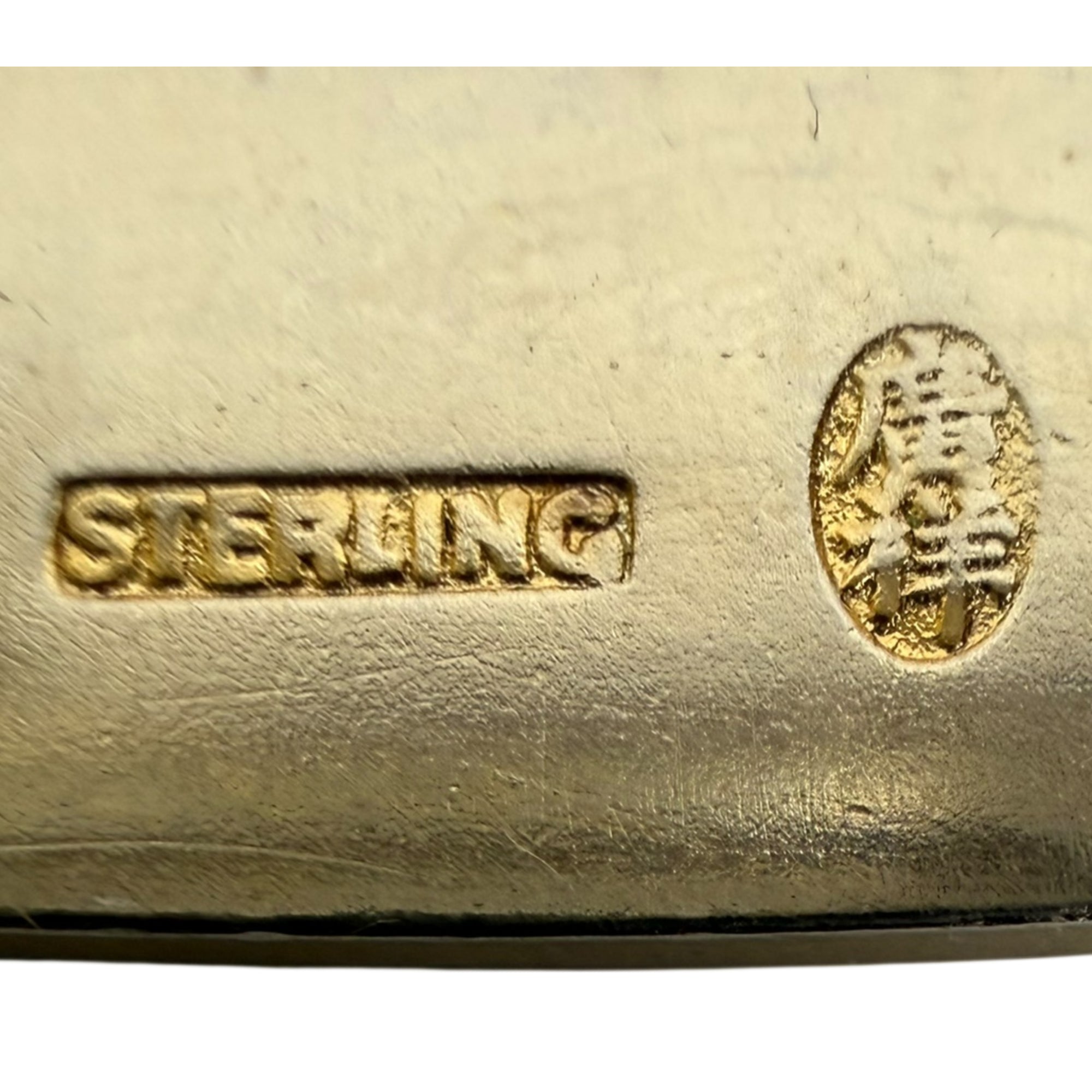 Chinese character mark detail on nanking store sterling buckle
