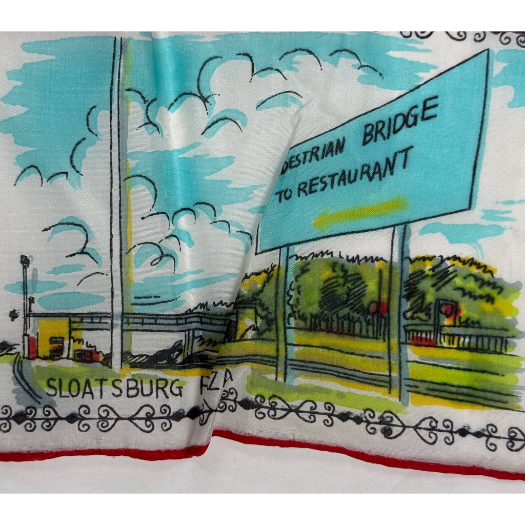 ny thruway border scene sloatsburg plaza pedestrian bridge