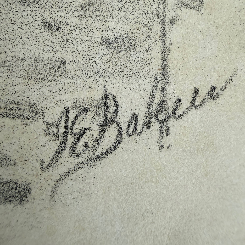 Signature of J.E. Baker on the cover illustration