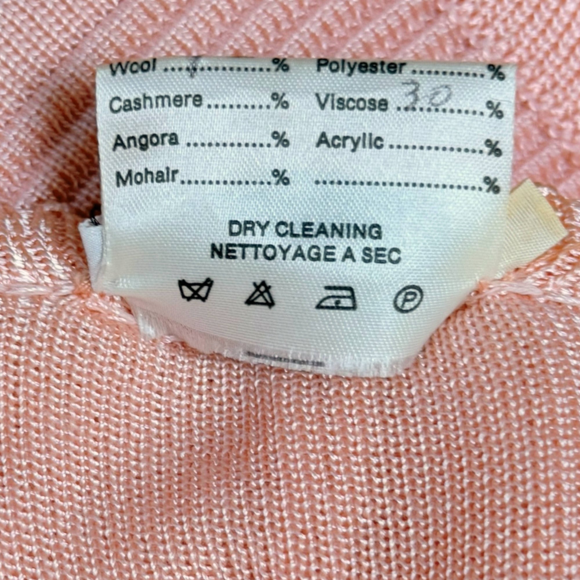 Vintage 1980s Coat Sweater Pacabù Pink Ribbed Knit Made in Italy Oversized 44