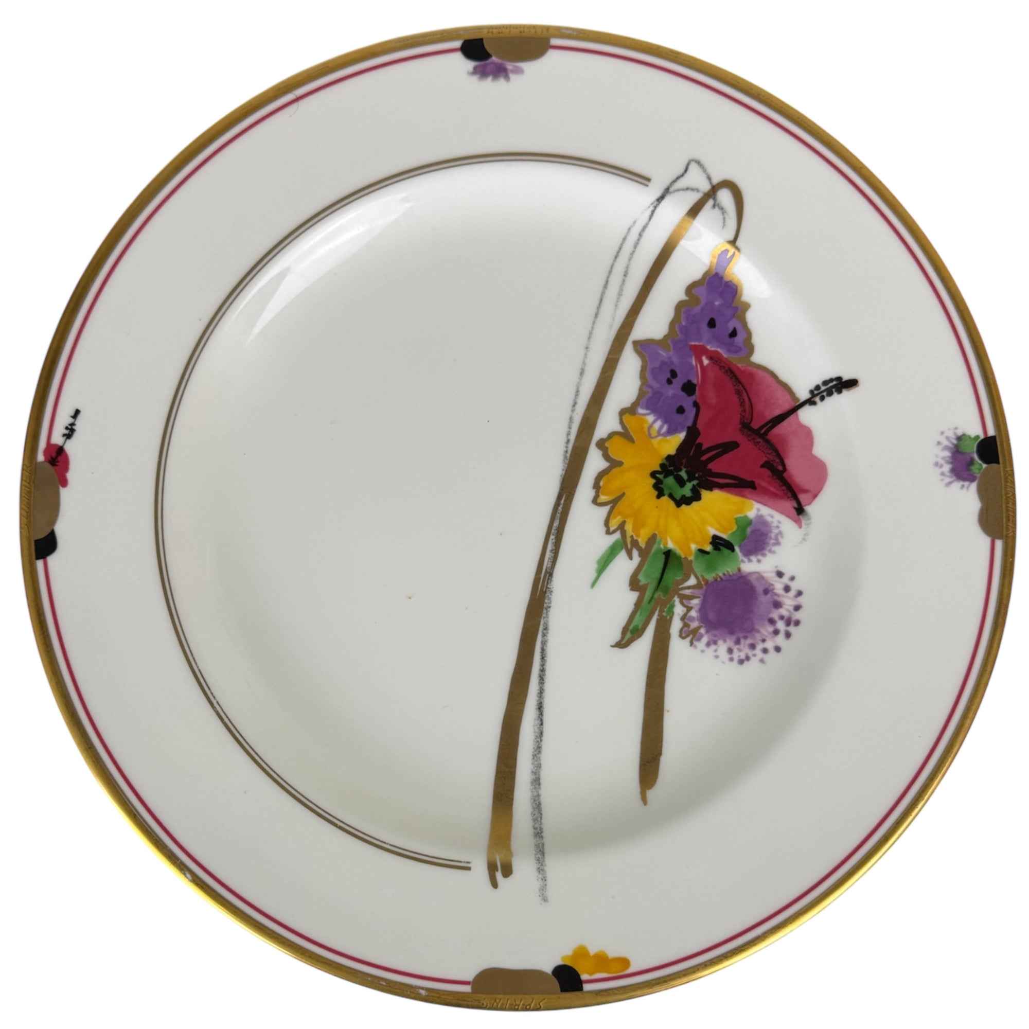 Noritake The Ginza – Brilliant Four Seasons Plate Bone China Japan 10 5/8”