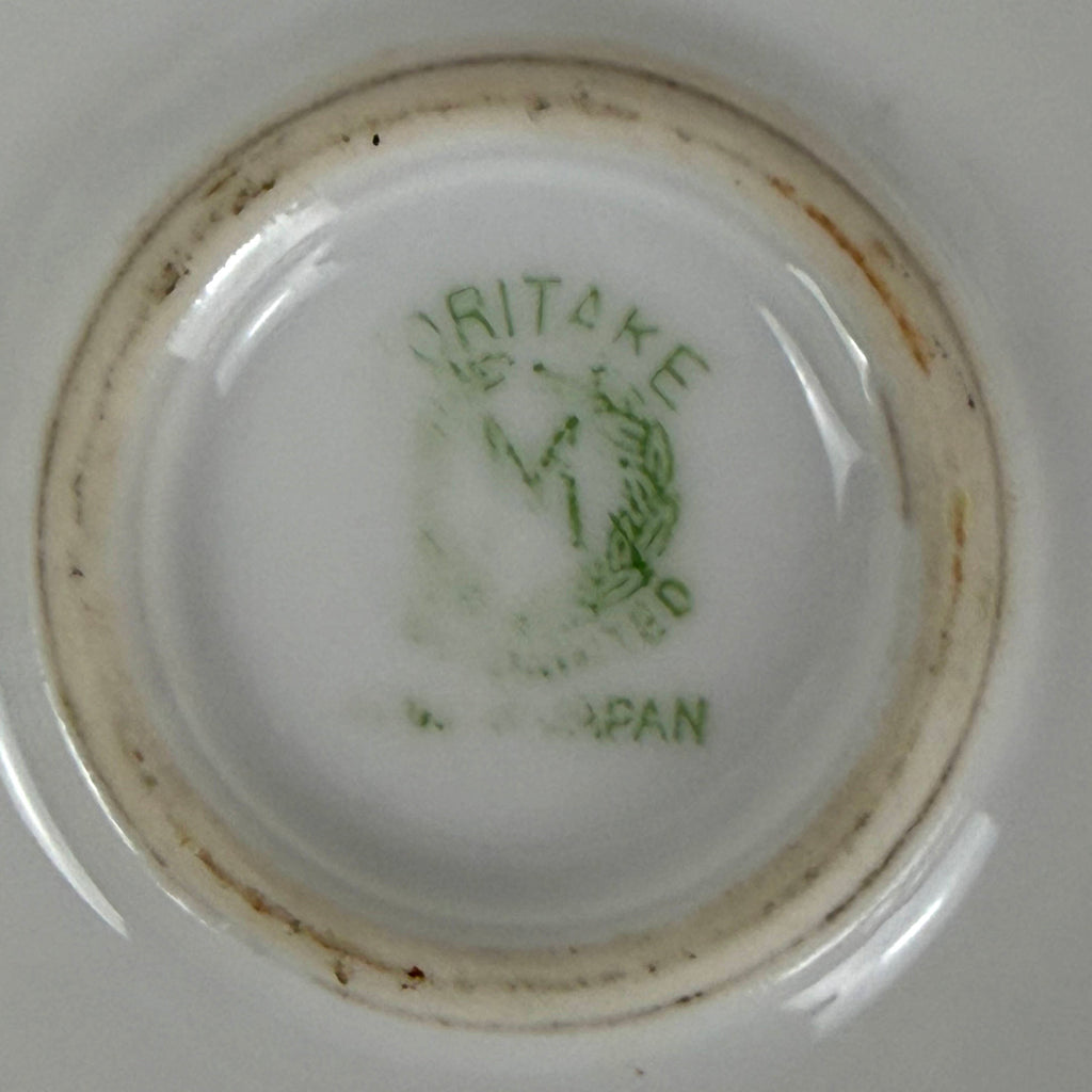 Green Noritake M wreath Made in Japan backstamp