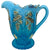 Antique Northwood Paneled Holly Opalescent Glass Pitcher