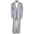Vintage 1970s 3 Piece Suit Grey w Red Pinstripe Canada Sz 38