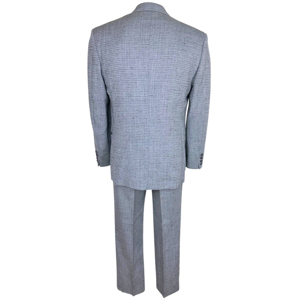 Vintage 1980s Men’s Suit Oggi Uomo Grey Wool Blend Size 38