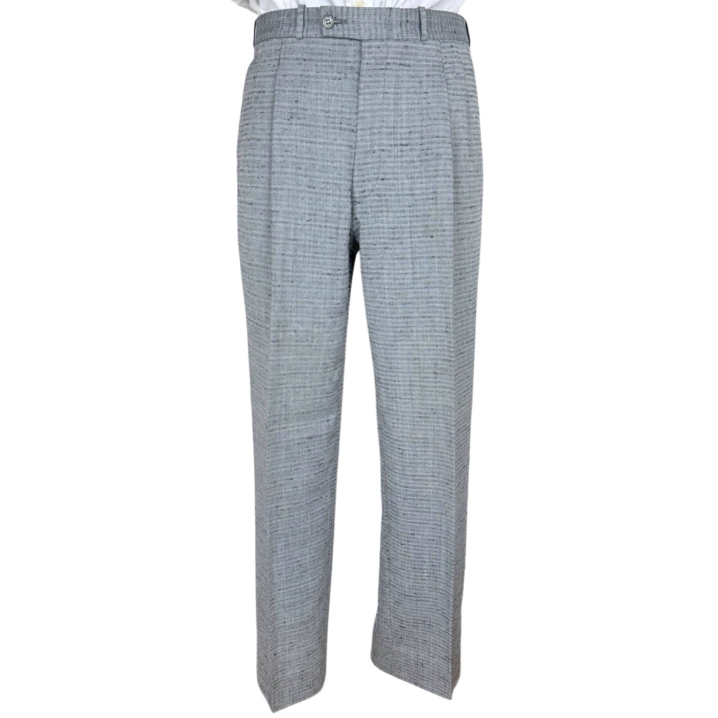 Vintage 1980s Men’s Suit Oggi Uomo Grey Wool Blend Size 38