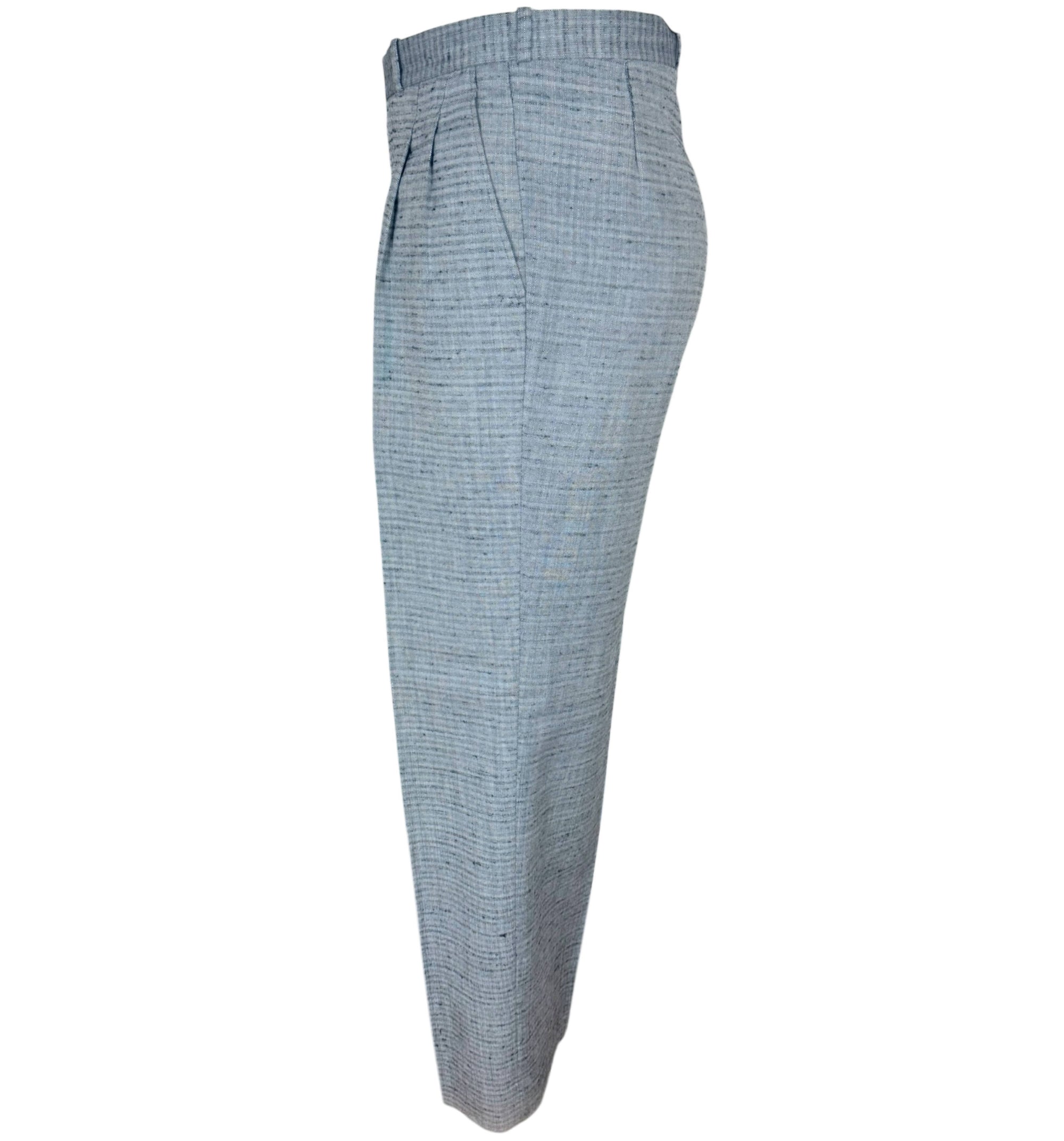 Vintage 1980s Men’s Suit Oggi Uomo Grey Wool Blend Size 38