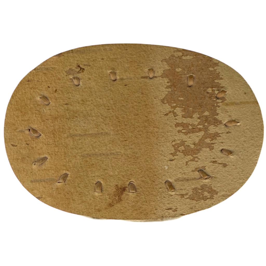 Ojibwe Birchbark Covered Box with Rabbit Motif, Attikamekw / Anishinaabe