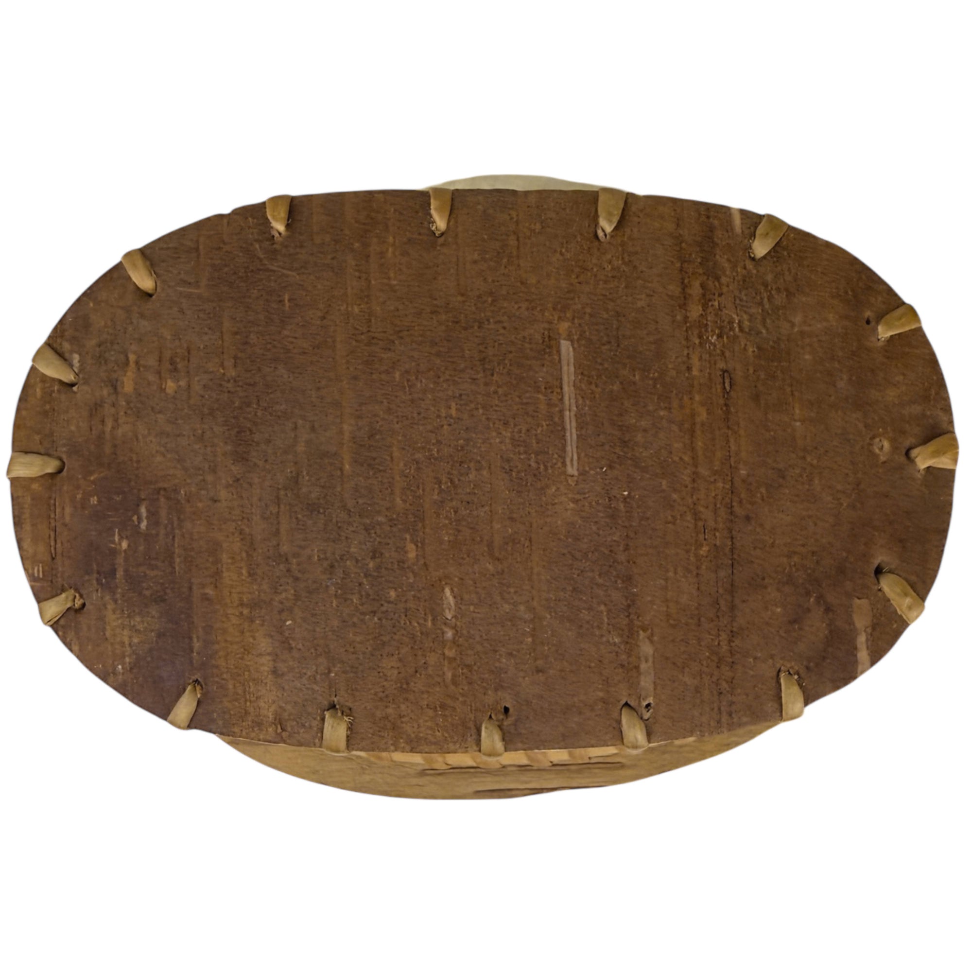 Ojibwe Birchbark Covered Box with Rabbit Motif, Attikamekw / Anishinaabe