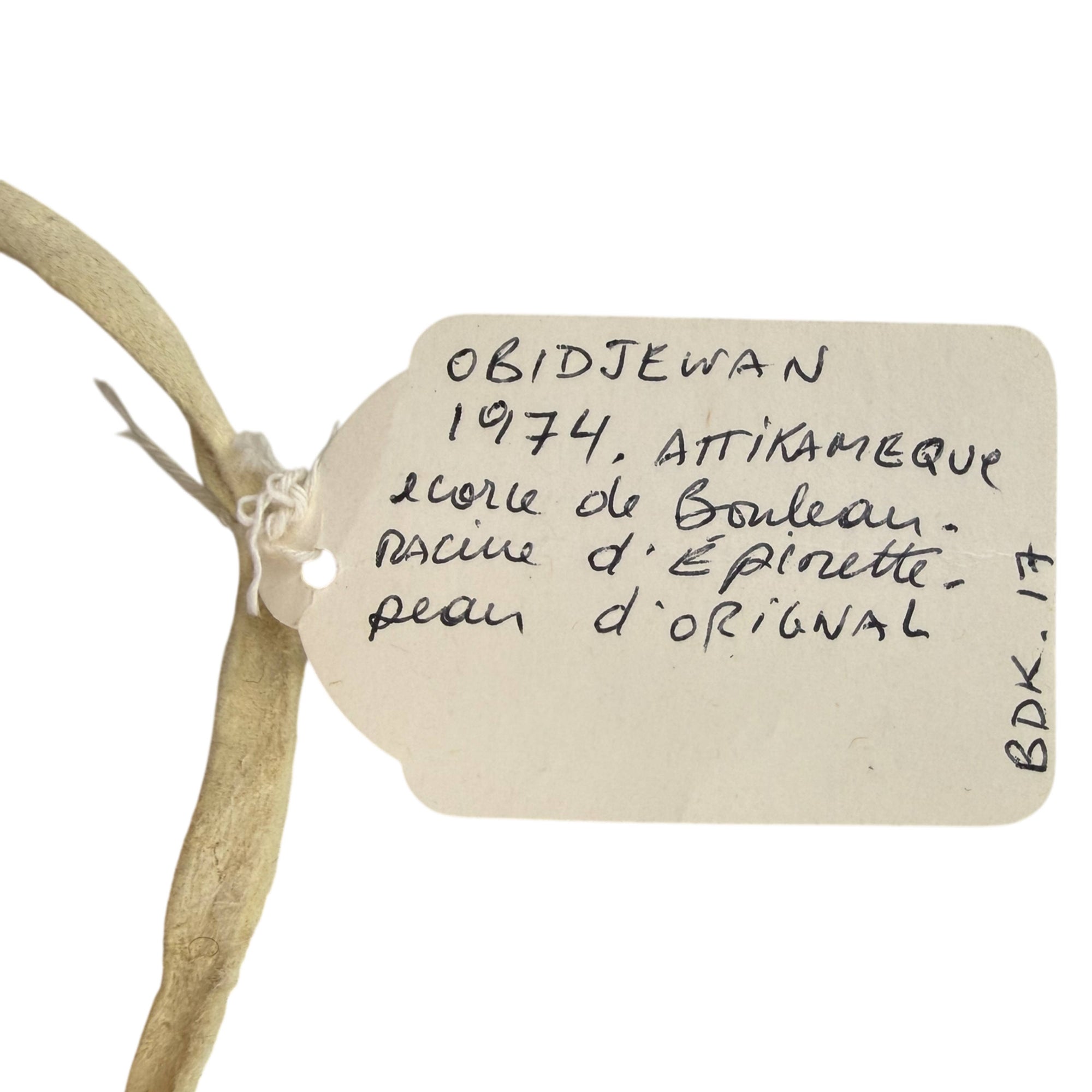 Ojibwe Birchbark Covered Box with Rabbit Motif, Attikamekw / Anishinaabe