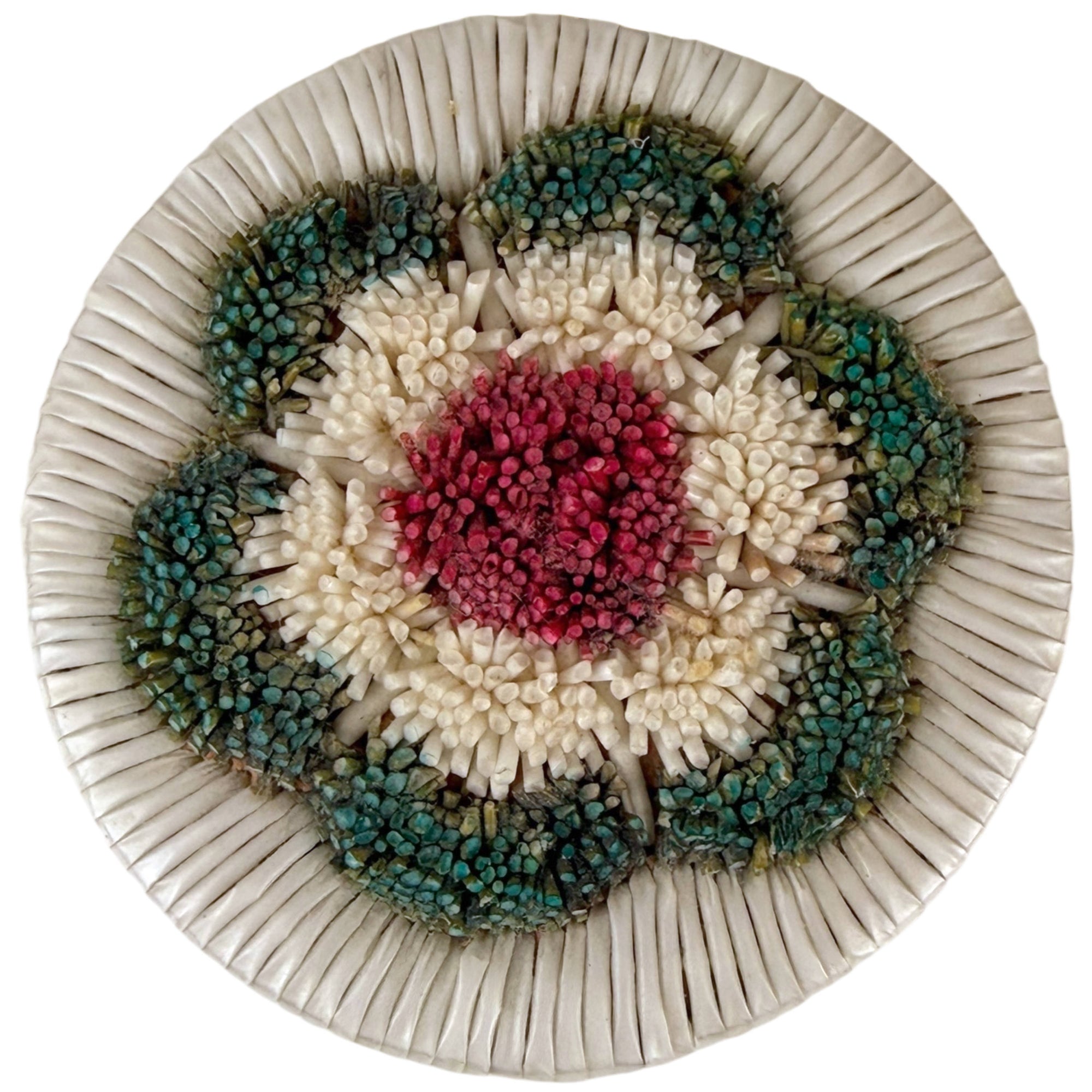 Vintage Porcupine Quill Birch Bark Box with Sweetgrass Anishinaabe / Ojibwe Attributed