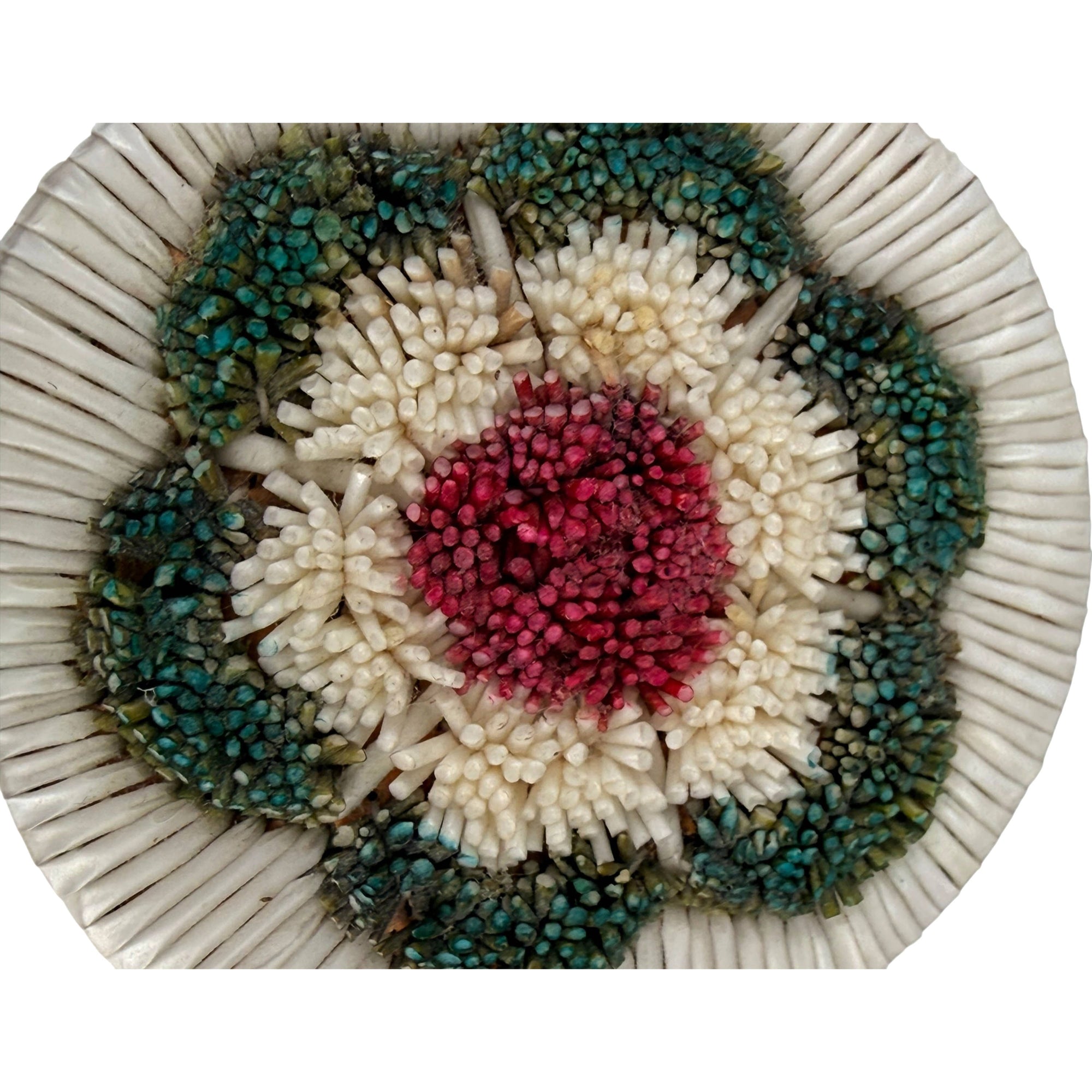 Vintage Porcupine Quill Birch Bark Box with Sweetgrass Anishinaabe / Ojibwe Attributed