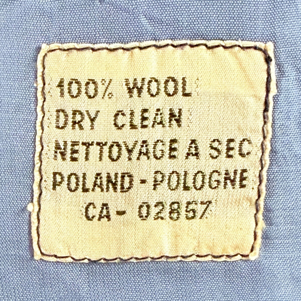 Vintage 1970s Men’s Suit Oleg Cassini Light Blue Wool Sz M