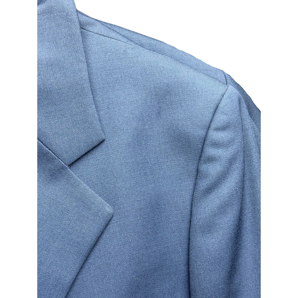 Vintage 1970s Men’s Suit Oleg Cassini Light Blue Wool Sz M