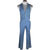 Vintage NWT 1970s 3 Piece Suit Oleg Cassini Blue Wool Sz 38