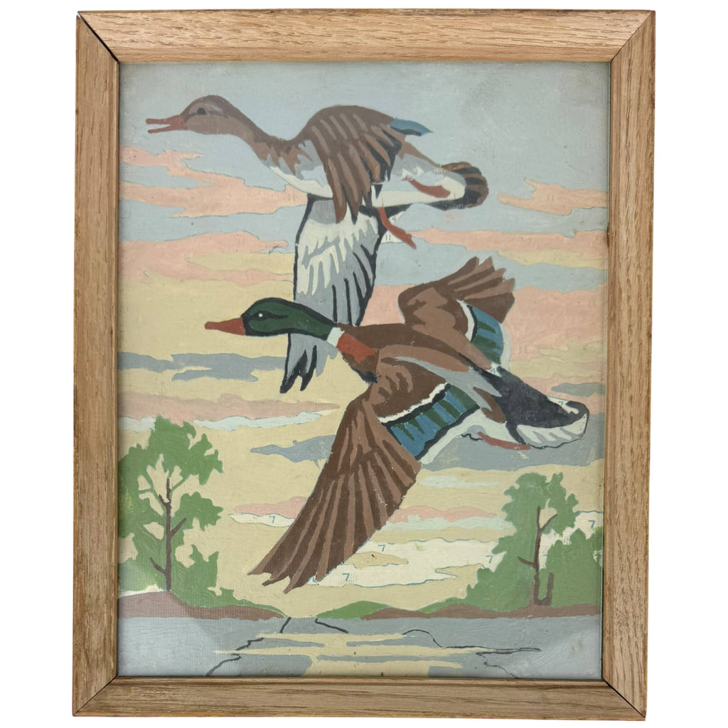 1954 Vintage PBN Duck Paintings On The Wing Craft Master K-6