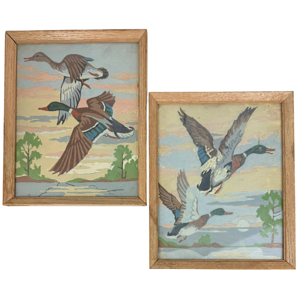 1954 Vintage PBN Duck Paintings On The Wing Craft Master K-6