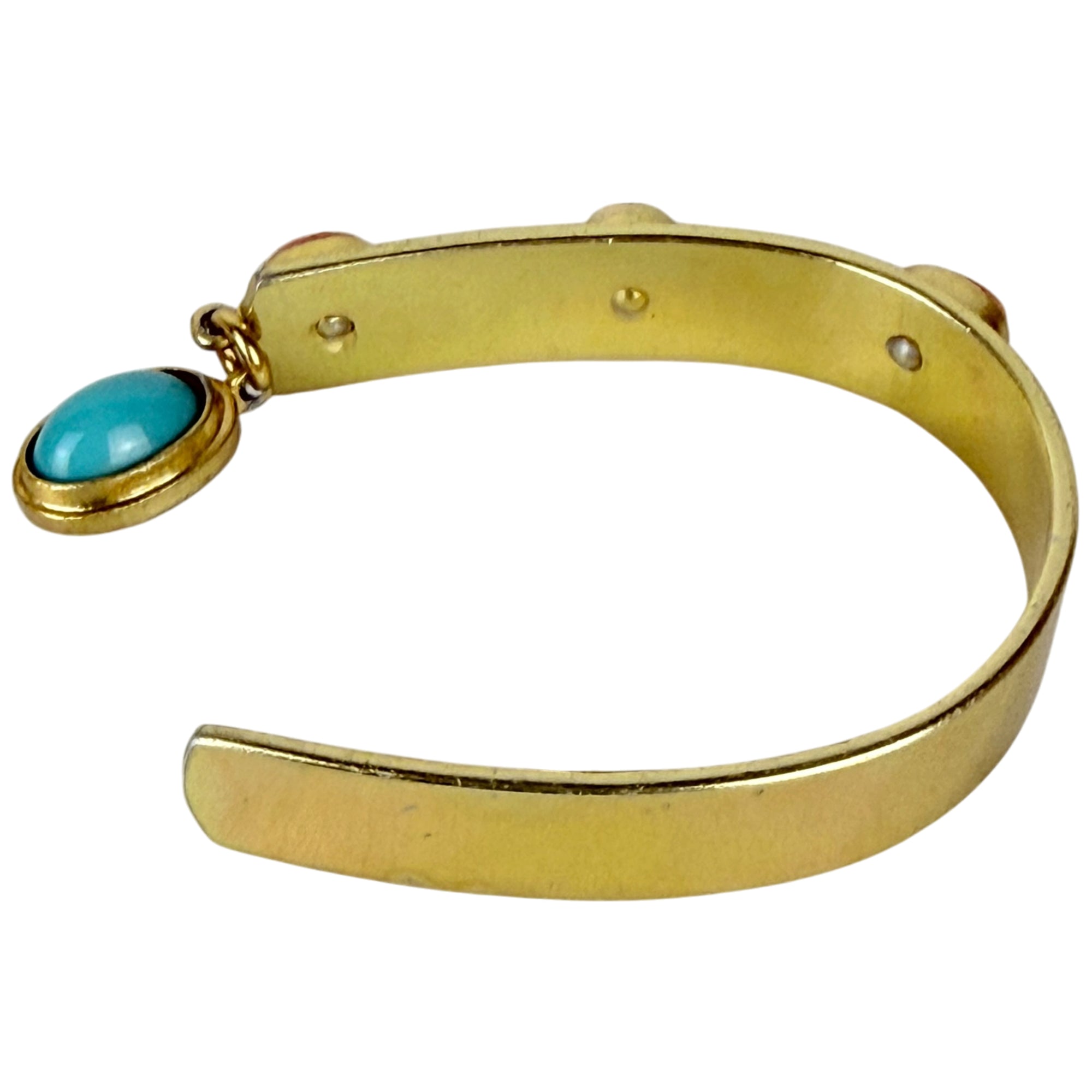 interior view of Oranium Paris bracelet with dangle stone