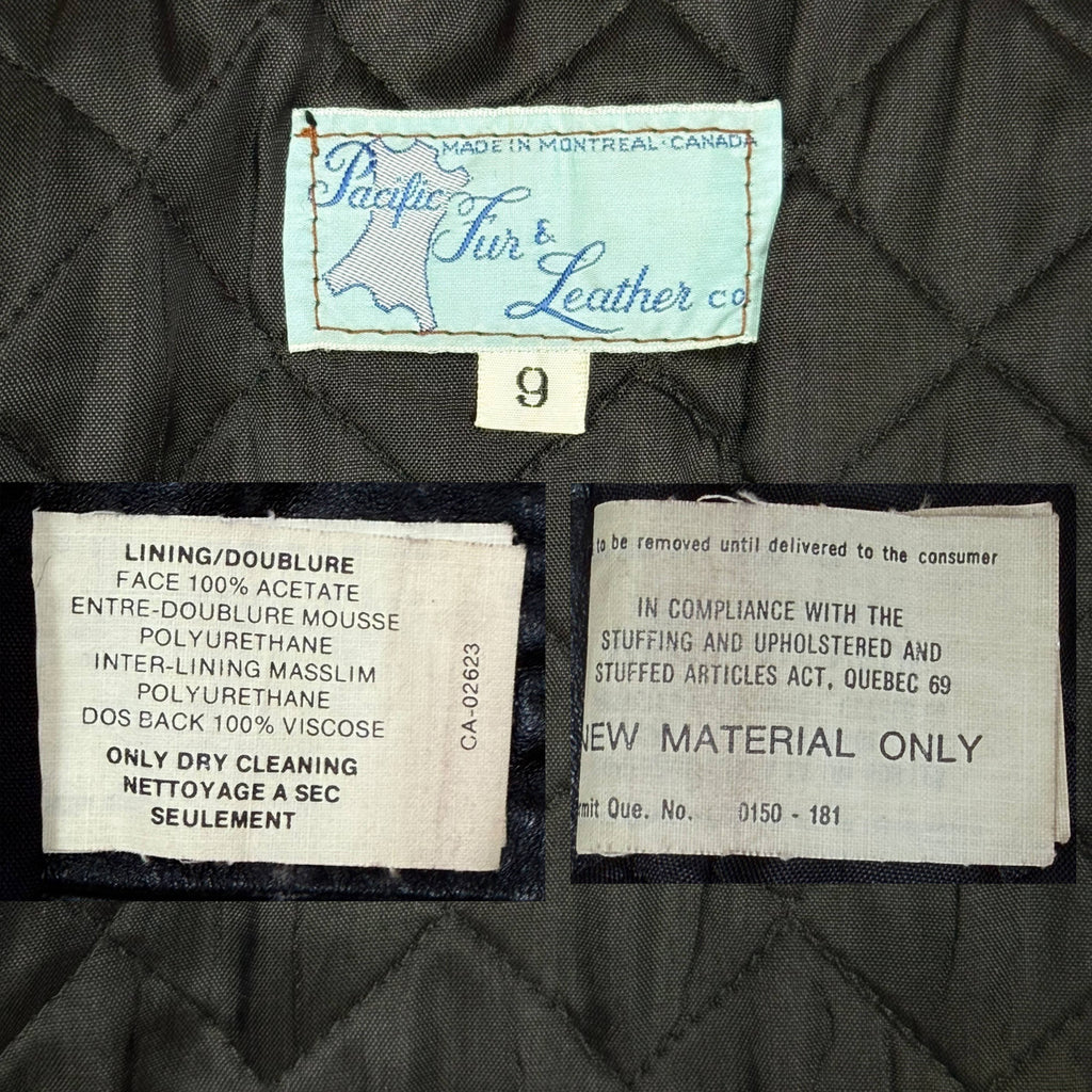 1970s Vintage Suede Leather Coat Chevron Trim Size Small