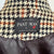 Vintage 1960s Houndstooth Trench Style Jacket Coat Size M