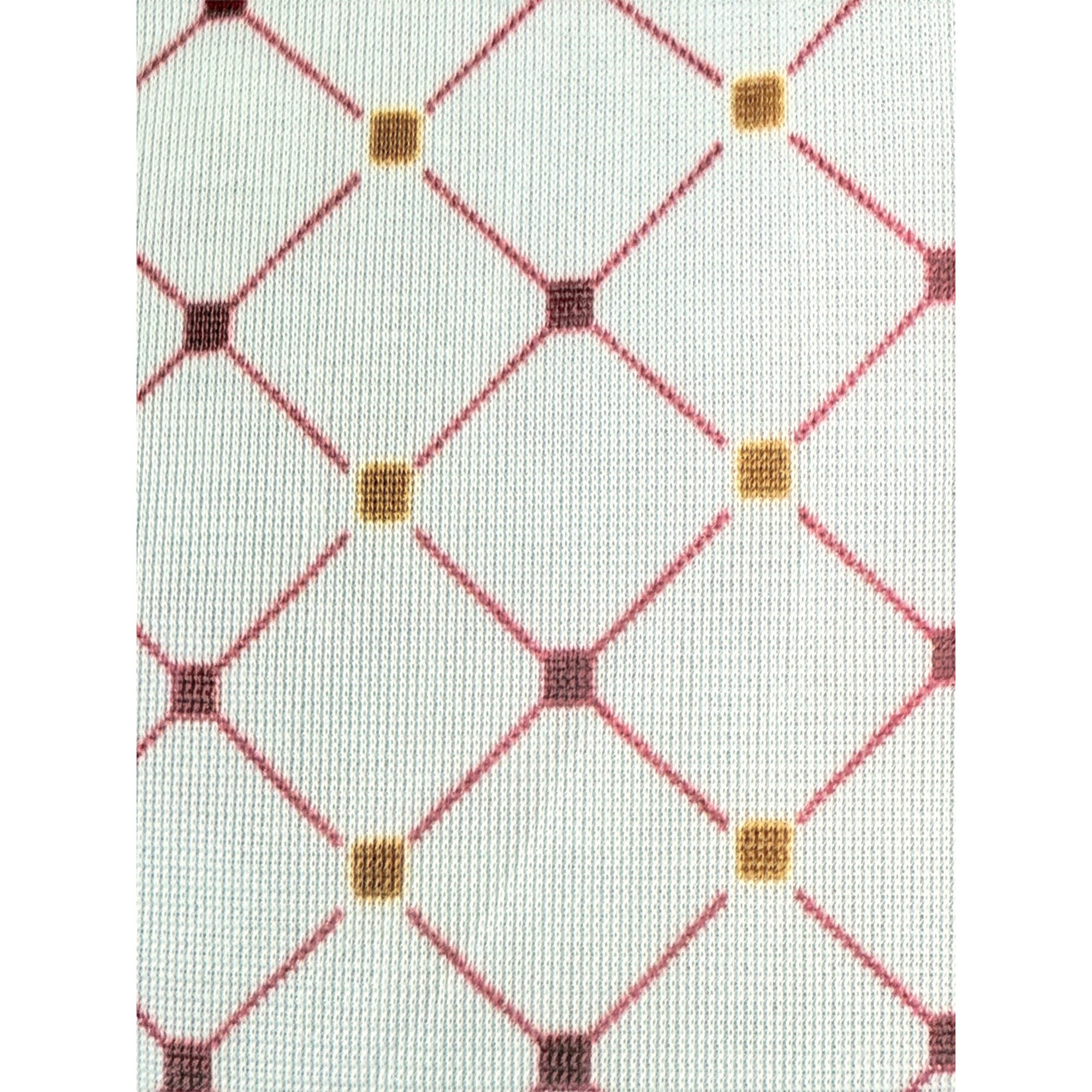 Vintage 1970s Polyester Shirt Red Geo Print Pointy Collar M