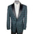 Black Watch Plaid Dinner Jacket Paul Fredrick Size 40 R