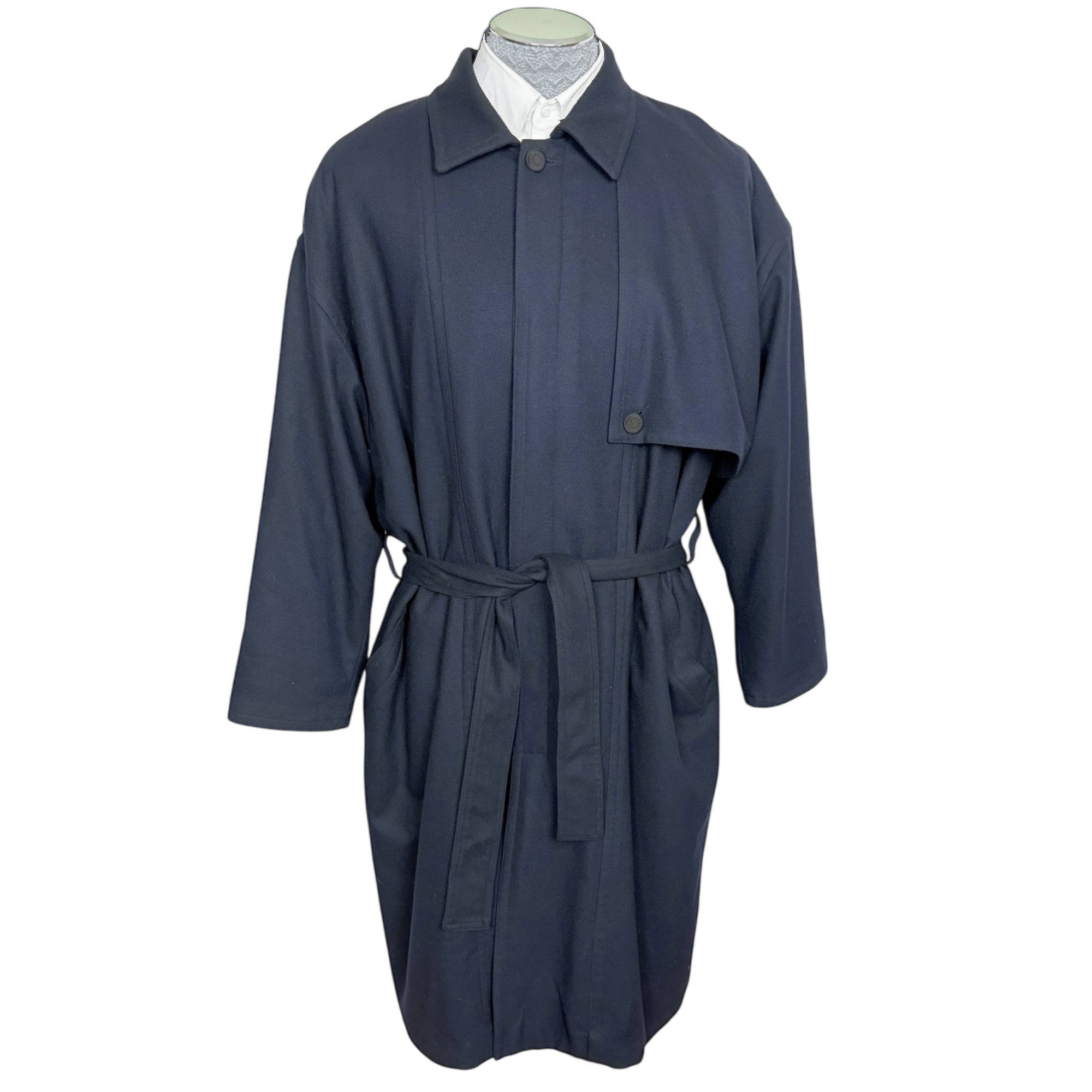 Vintage 1980s Paul & Shark Yachting Coat Trench Style Size L