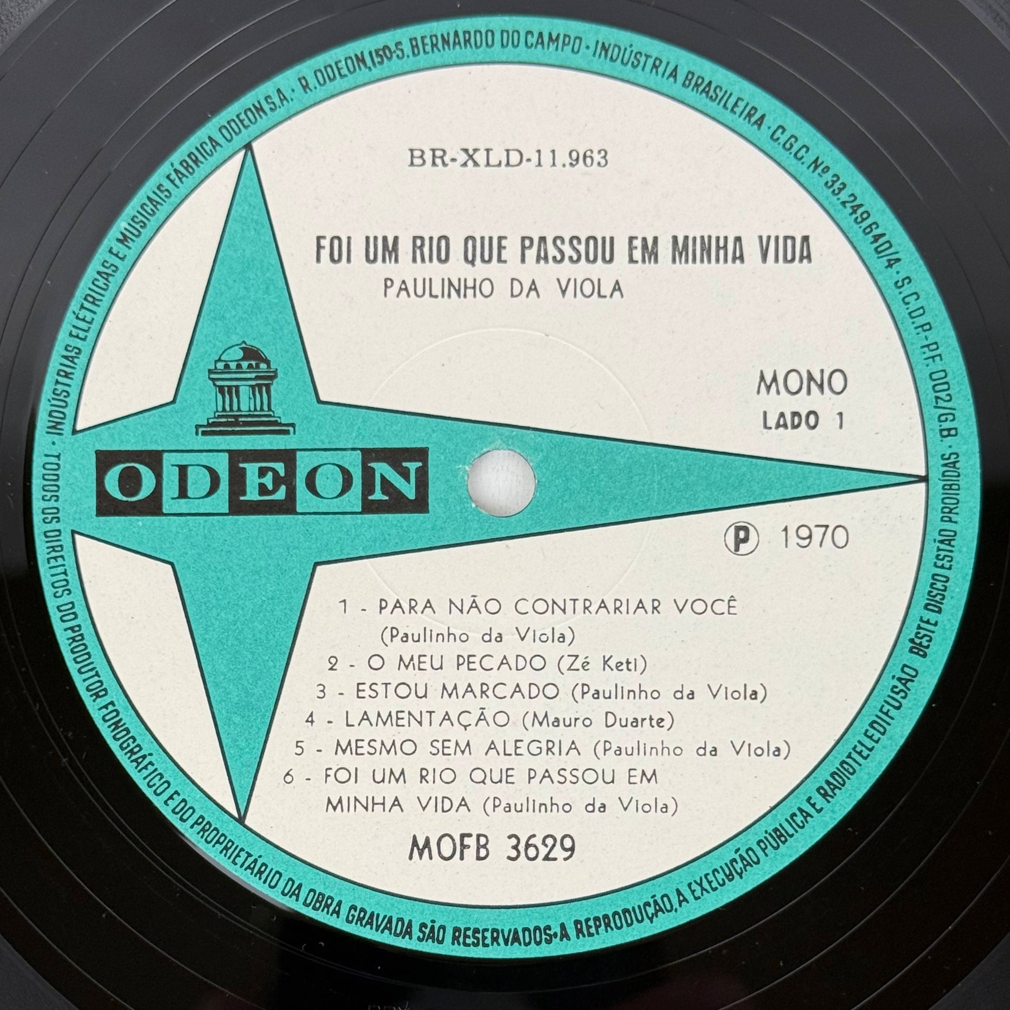 Brazilian Odeon MOFB 3629 Original Mono Pressing Samba Vinyl