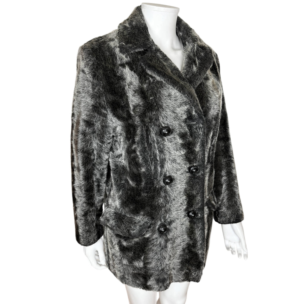 Vintage 1960s Faux Fur Ski Coat Professional Skiwear by Peacock Canada