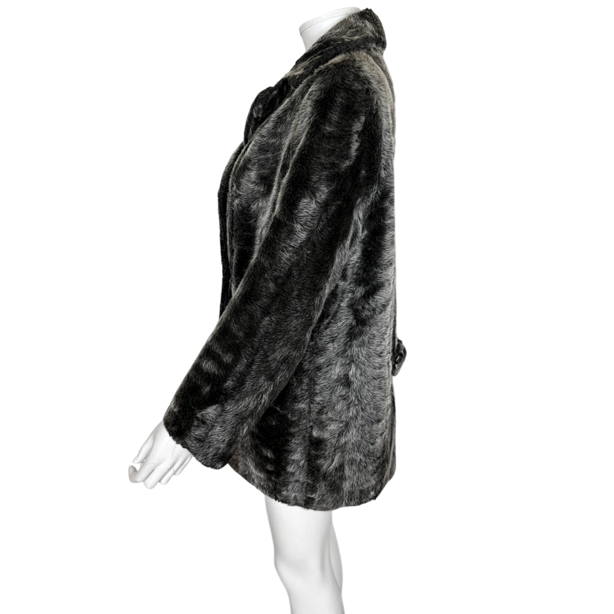 Vintage 1960s Faux Fur Ski Coat Professional Skiwear by Peacock Canada