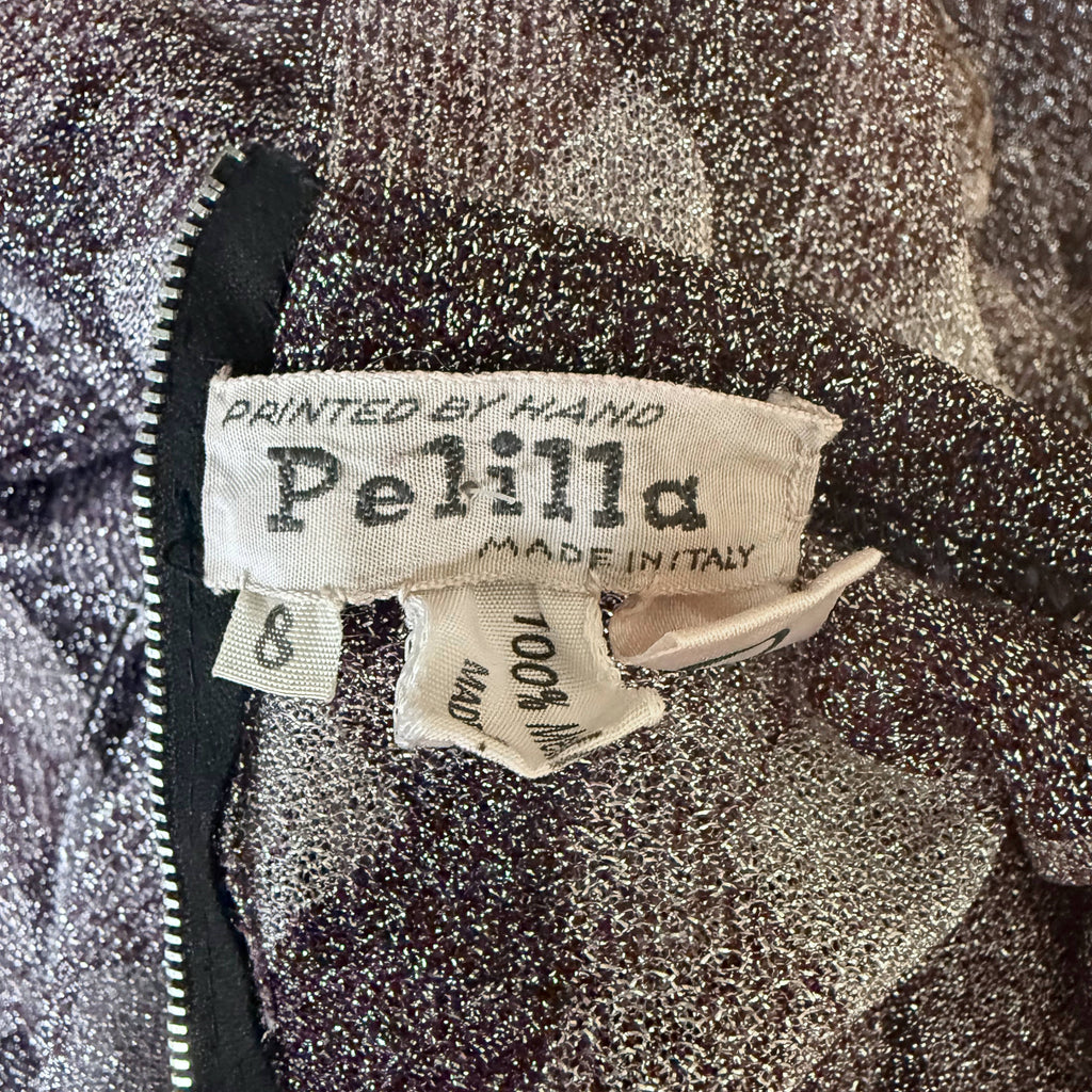 Vintage Pelilla label Printed by Hand Made in Italy