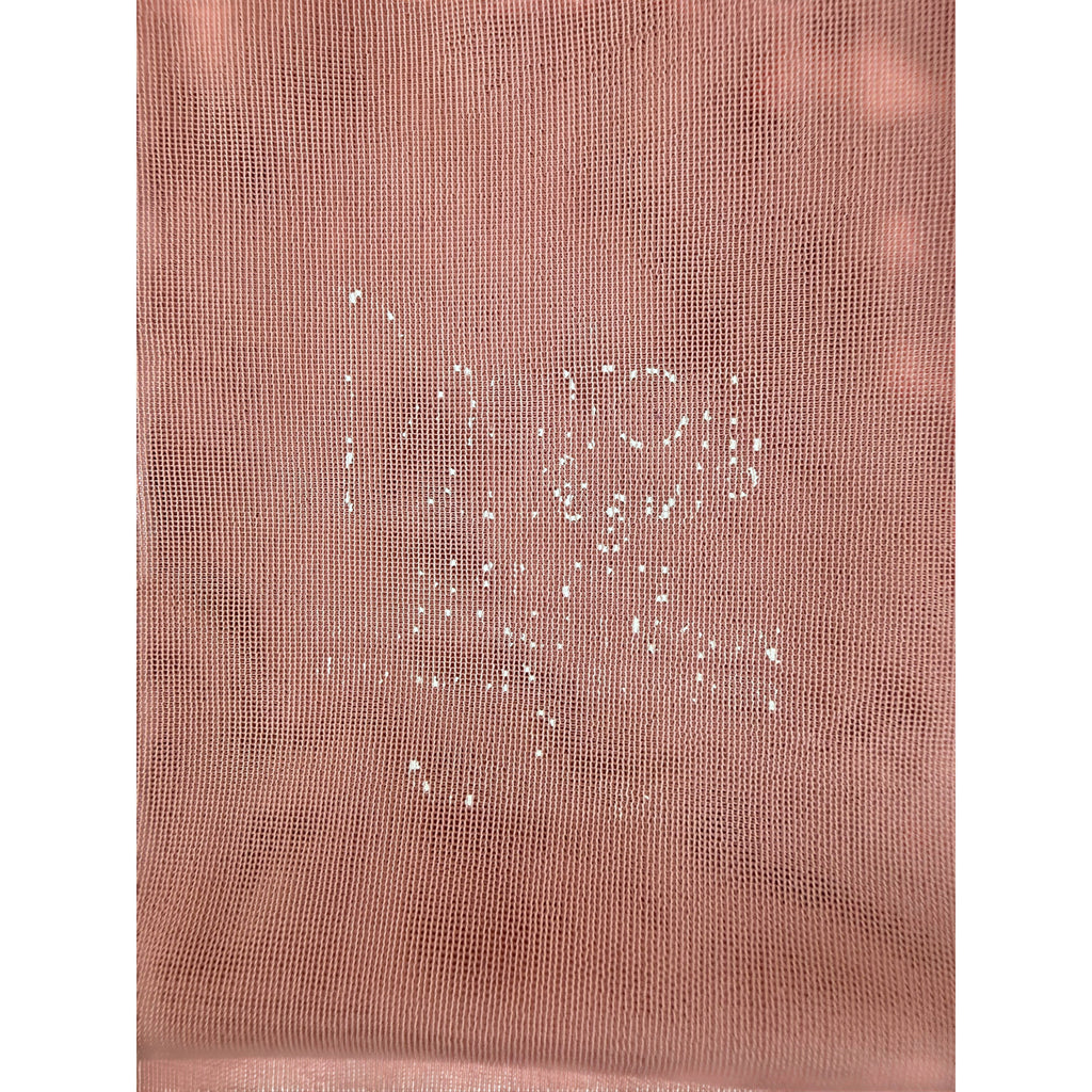 faded print on Phantom nylon stocking