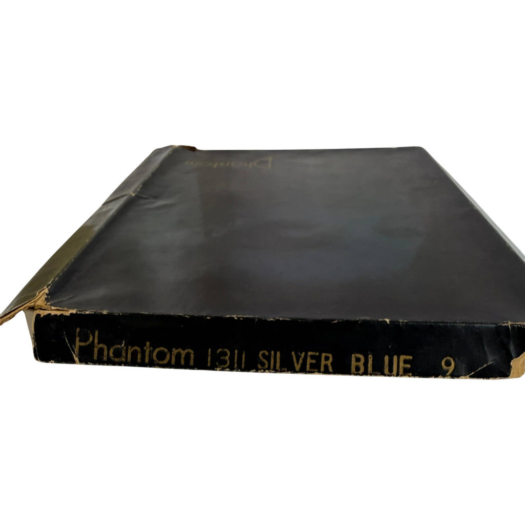 A vintage black Phantom 131 silver-blue color nylons box