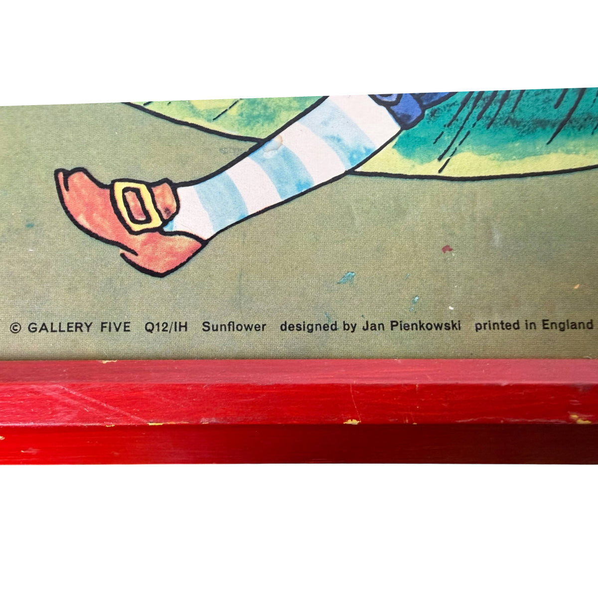 Gallery Five Q12 IH Sunflower Jan Pienkowski printed England inscription