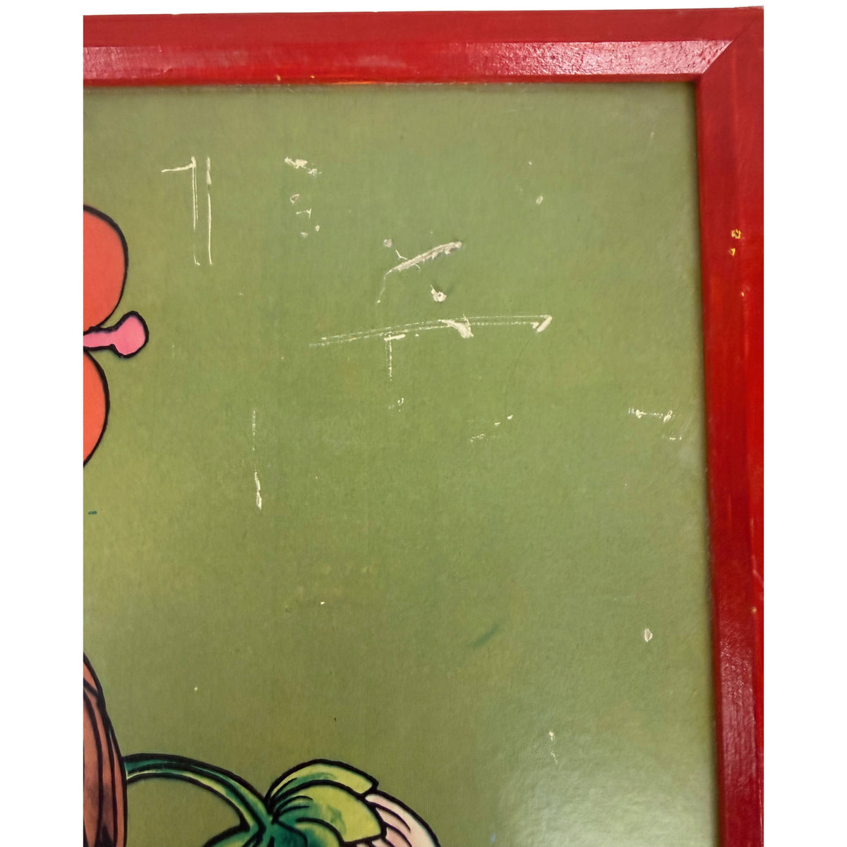 Vintage c1970 Jan Pienkowski Sunflower Lithographic Print Gallery Five England Framed