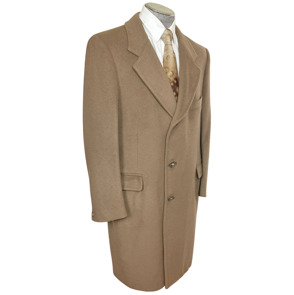 Vintage 1970s Pierre Balmain Overcoat Wool Cashmere Blend Size L