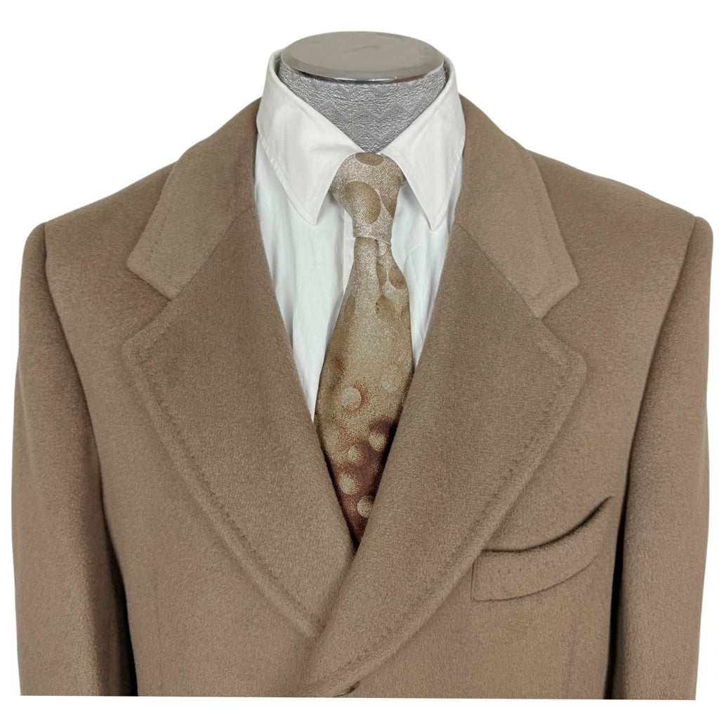 Vintage 1970s Pierre Balmain Overcoat Wool Cashmere Blend Size L