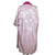 Vintage Embroidered Kimono Dressing Gown Pink Robe Japan
