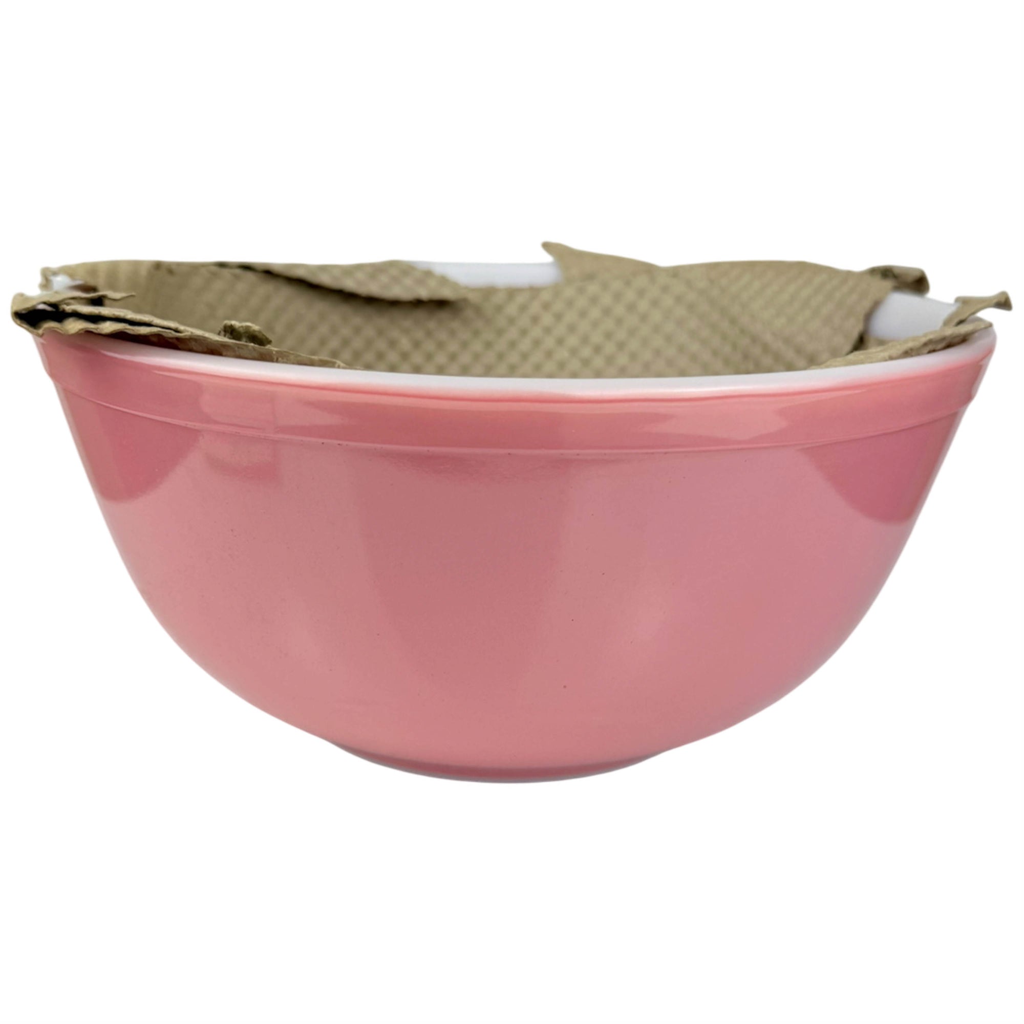2 1/2 quart pink pyrex mixing bowl