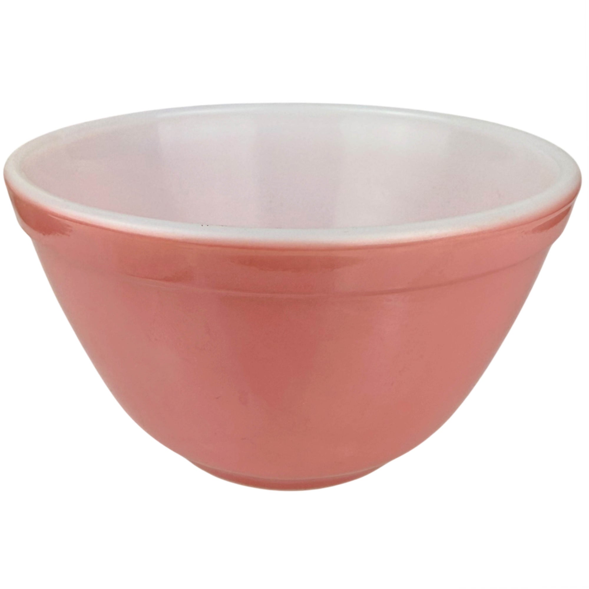 pink pyrex 1 1/2 pint mixing bowl