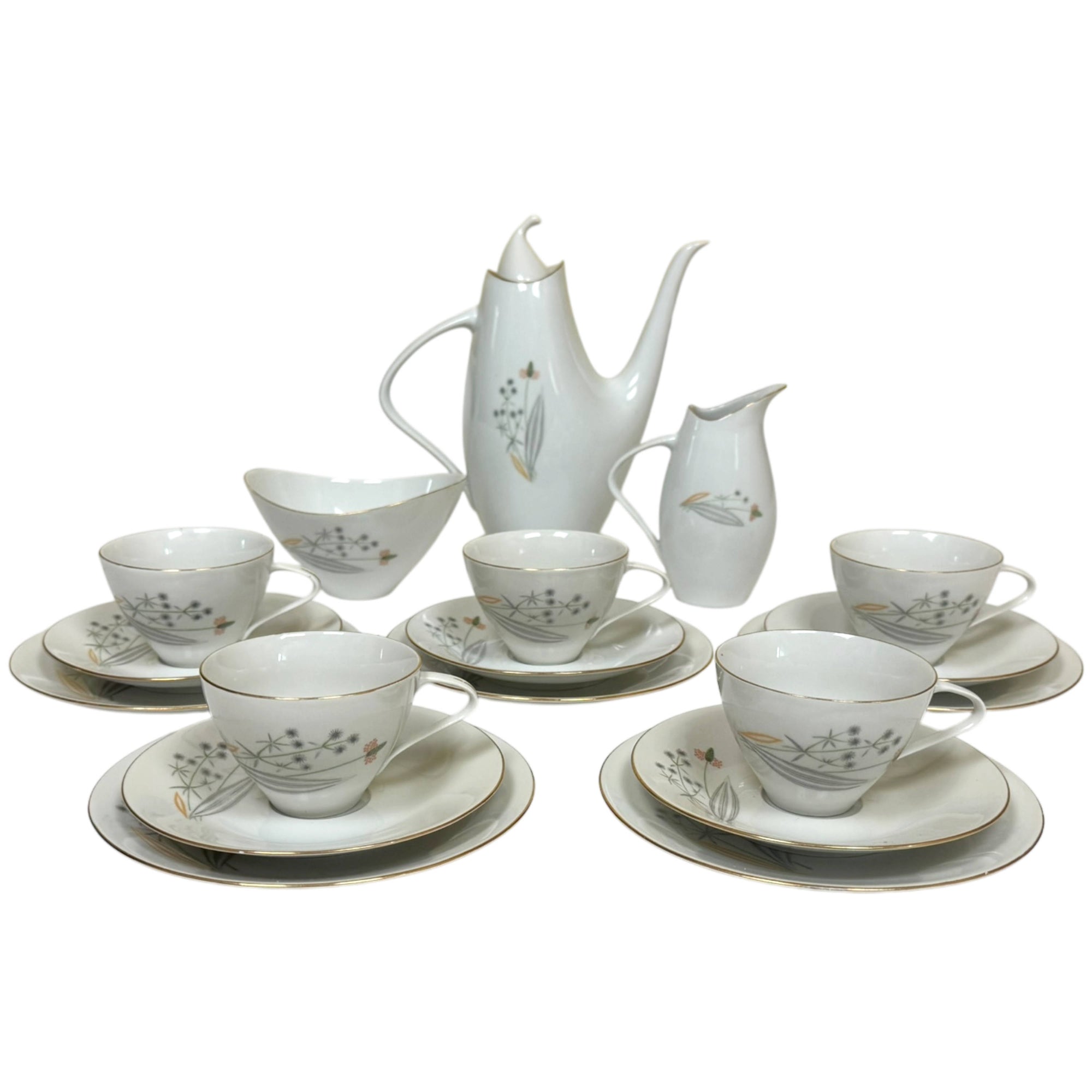 Czech Mid-Century Elka Coffee Set Jaroslav Ježek Design 1957