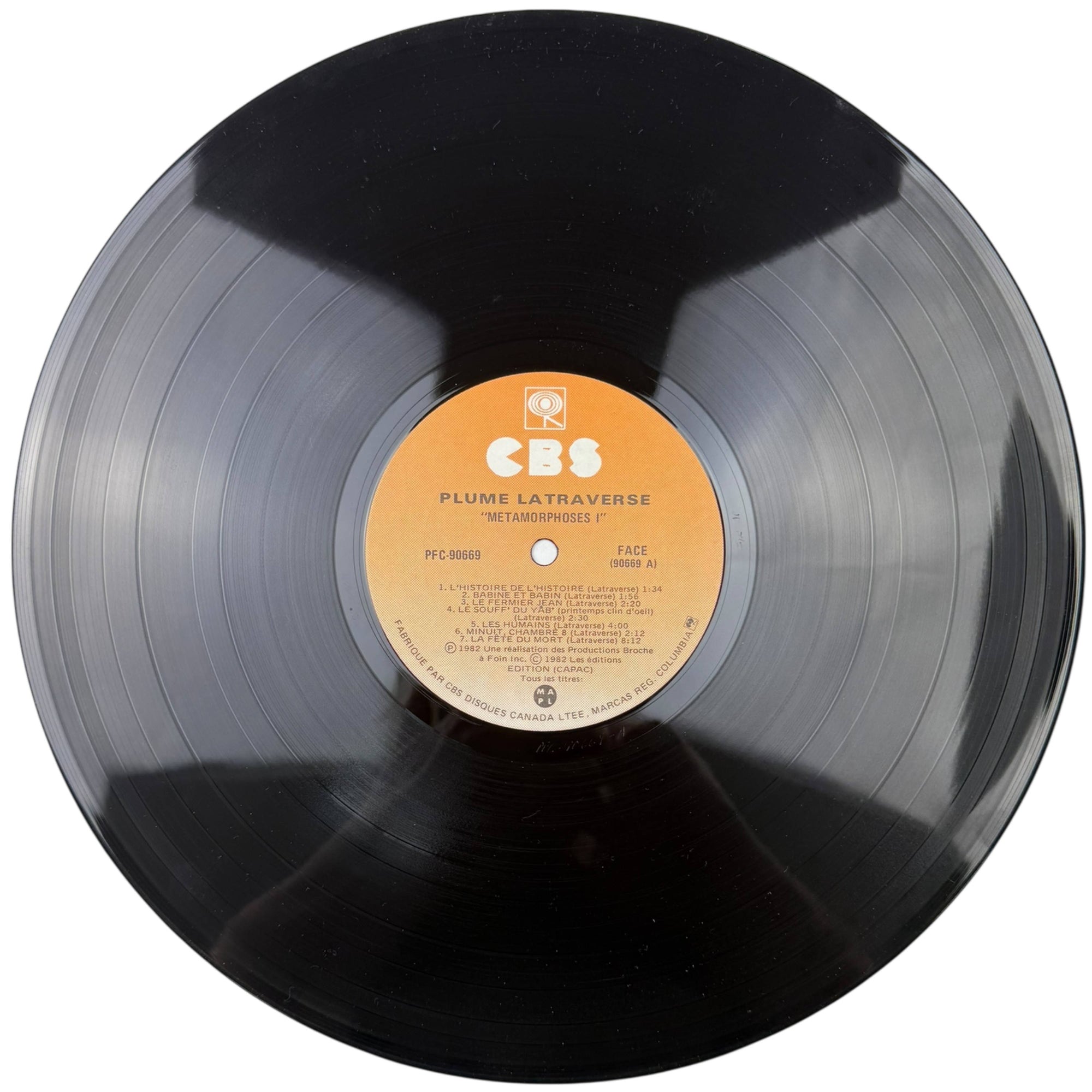 Métamorphoses Tome I LP Vinyl Record Plume Latraverse 1982 Near Mint