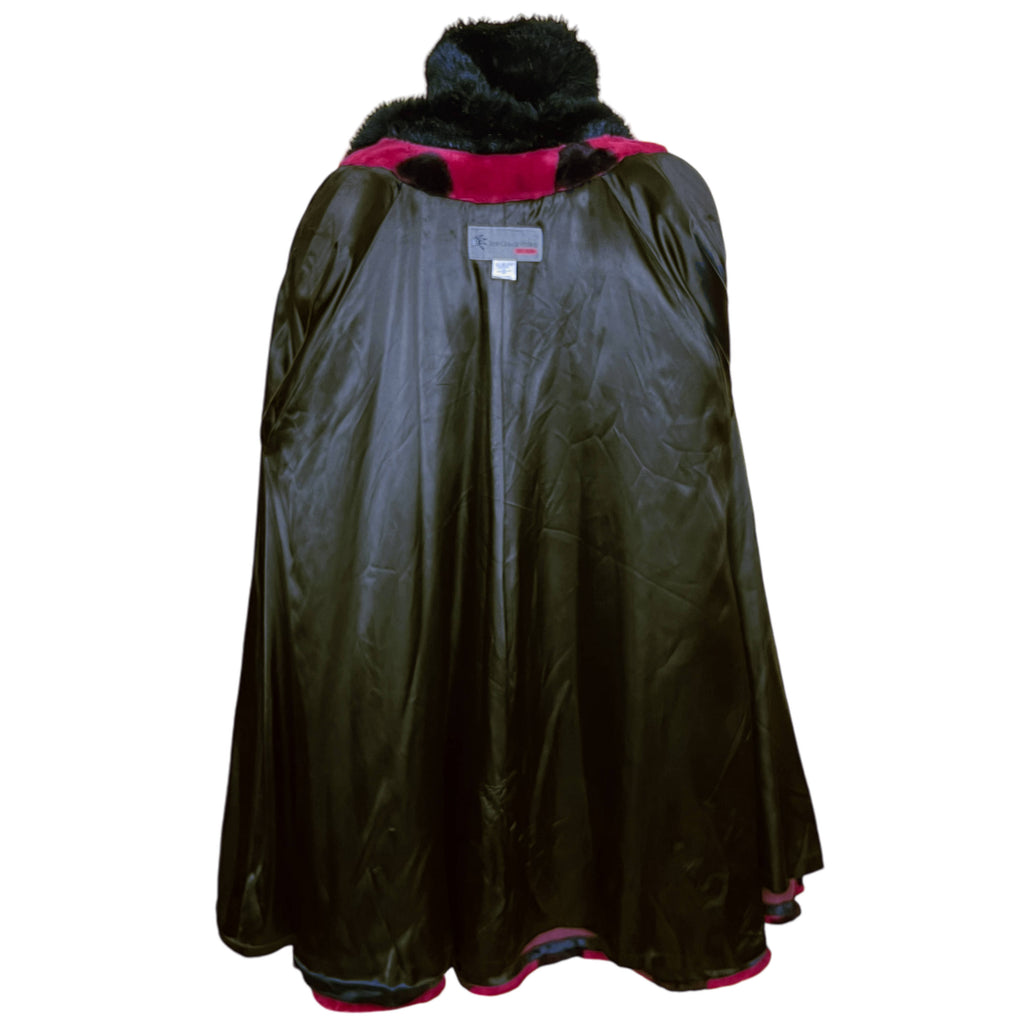 Vintage 1980s Faux Fur Coat w Polka Dots Jean-Claude Poitras