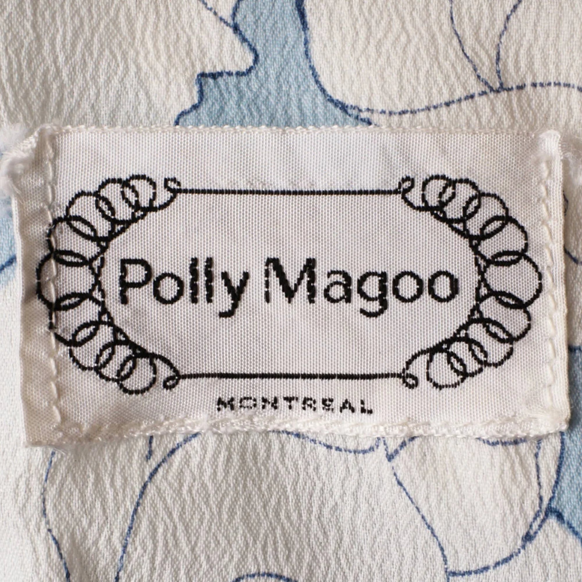 Vintage 1960s Mod Dolly Rocker Dress Floral Print Ruffled Polly Magoo - Size M